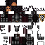 Black skin: raw texture render