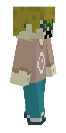 Blue skin: body, right side render