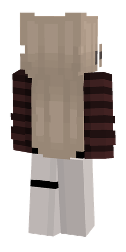 Black skin: body, back render