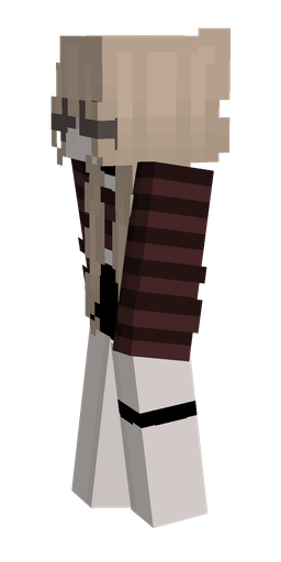 Black skin: body, left side render