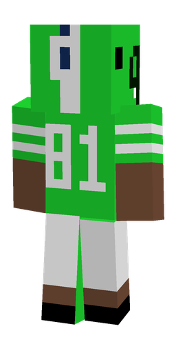 Black skin: body, back render