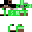 Black skin: raw texture render