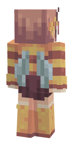 Orange skin: body, back render