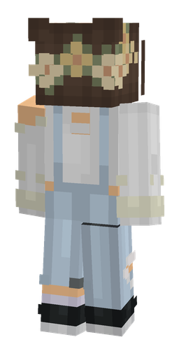 Blue skin: body, back render