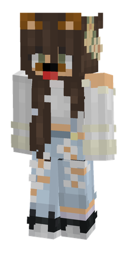 Blue skin: body, front render