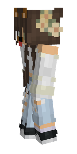 Blue skin: body, left side render