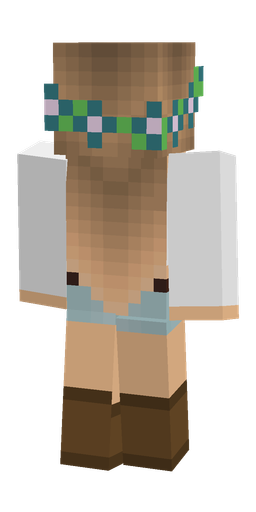 Brown skin: body, back render