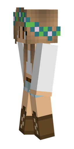 Brown skin: body, left side render