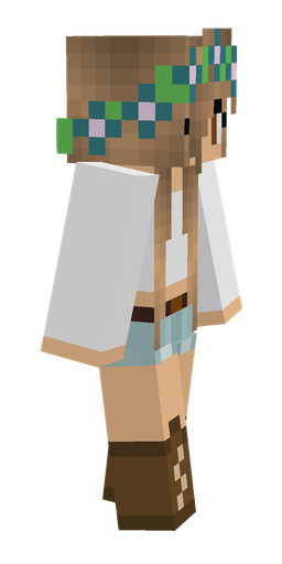 Brown skin: body, right side render