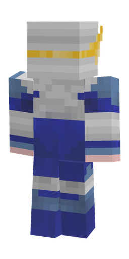 Blue skin: body, back render