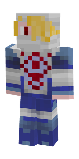 Blue skin: body, front render