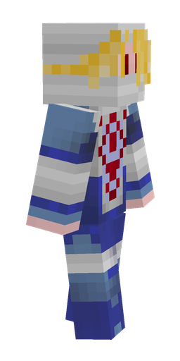 Blue skin: body, right side render