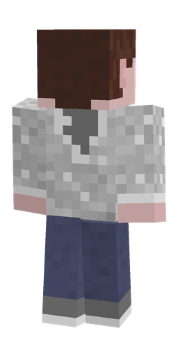 Blue skin: body, back render