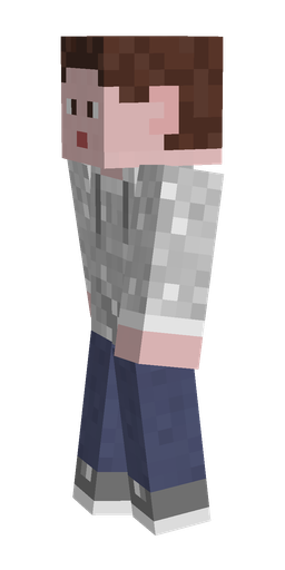 Blue skin: body, left side render