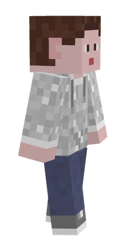 Blue skin: body, right side render