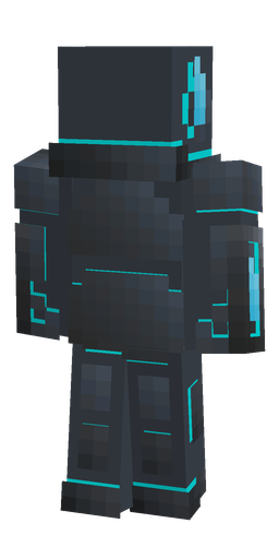 Black skin: body, back render