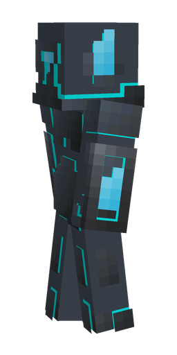 Black skin: body, left side render