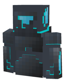 Black skin: bust render