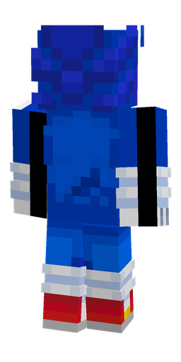 Blue skin: body, back render