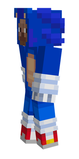 Blue skin: body, left side render