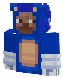 Blue skin: bust render