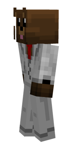 Brown skin: body, left side render