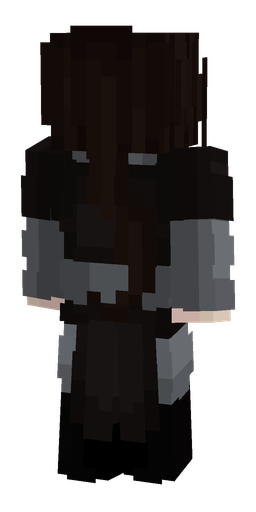Black skin: body, back render