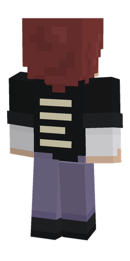 Black skin: body, back render