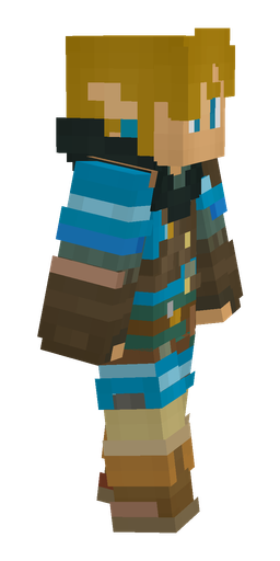 Blue skin: body, right side render