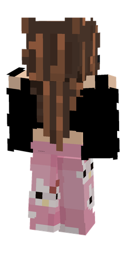 Black skin: body, back render