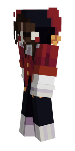 Black skin: body, left side render