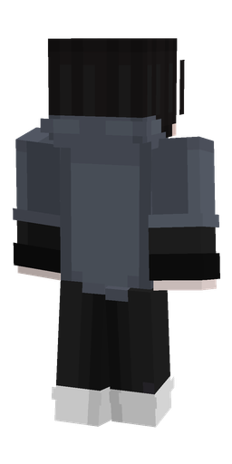 Black skin: body, back render
