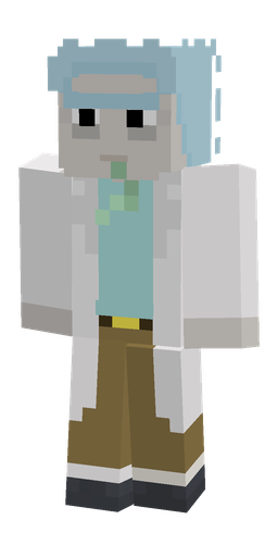 Blue skin: body, front render