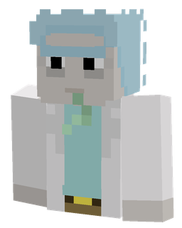 Blue skin: bust render