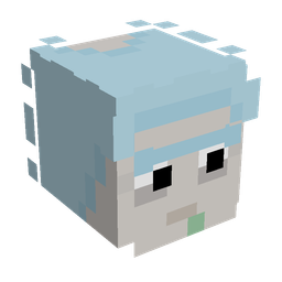Blue skin: head render