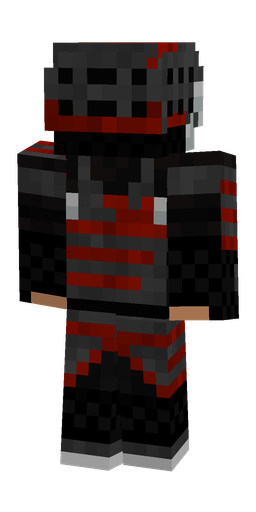 Black skin: body, back render