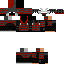 Black skin: raw texture render
