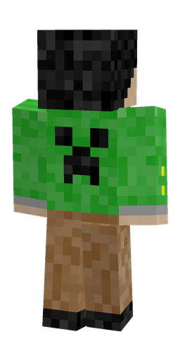 Black skin: body, back render