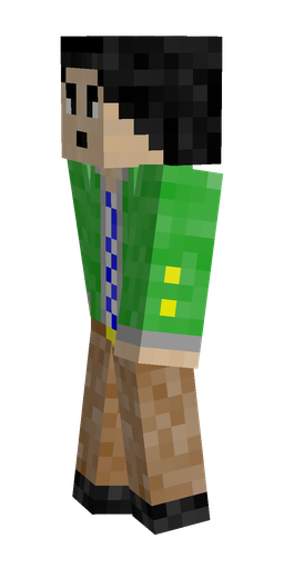 Black skin: body, left side render