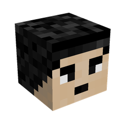 Black skin: head render