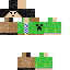 Black skin: raw texture render