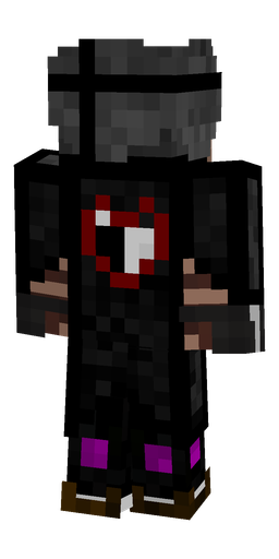 Black skin: body, back render