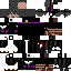 Black skin: raw texture render