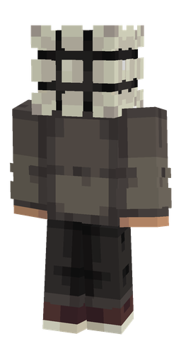 Black skin: body, back render