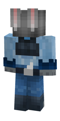 Blue skin: body, back render