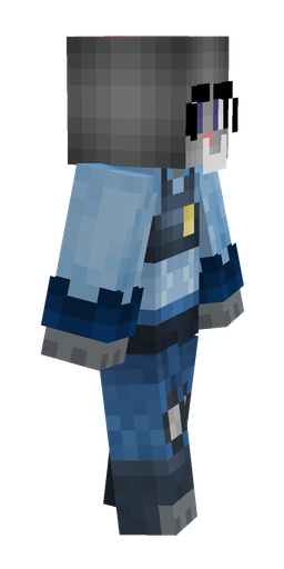 Blue skin: body, right side render
