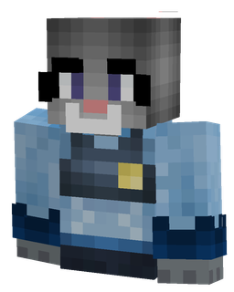 Blue skin: bust render