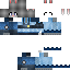Blue skin: raw texture render