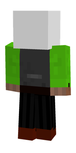 Black skin: body, back render