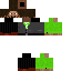 Black skin: raw texture render
